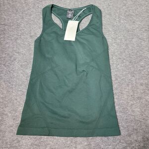 Ghost Flower WOOD Pioneer Seamless Yoga Tank Emerald Green L/XL